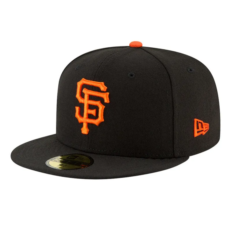 San Francisco Giants Fitted Cap Black Orange sold by Burned Sports