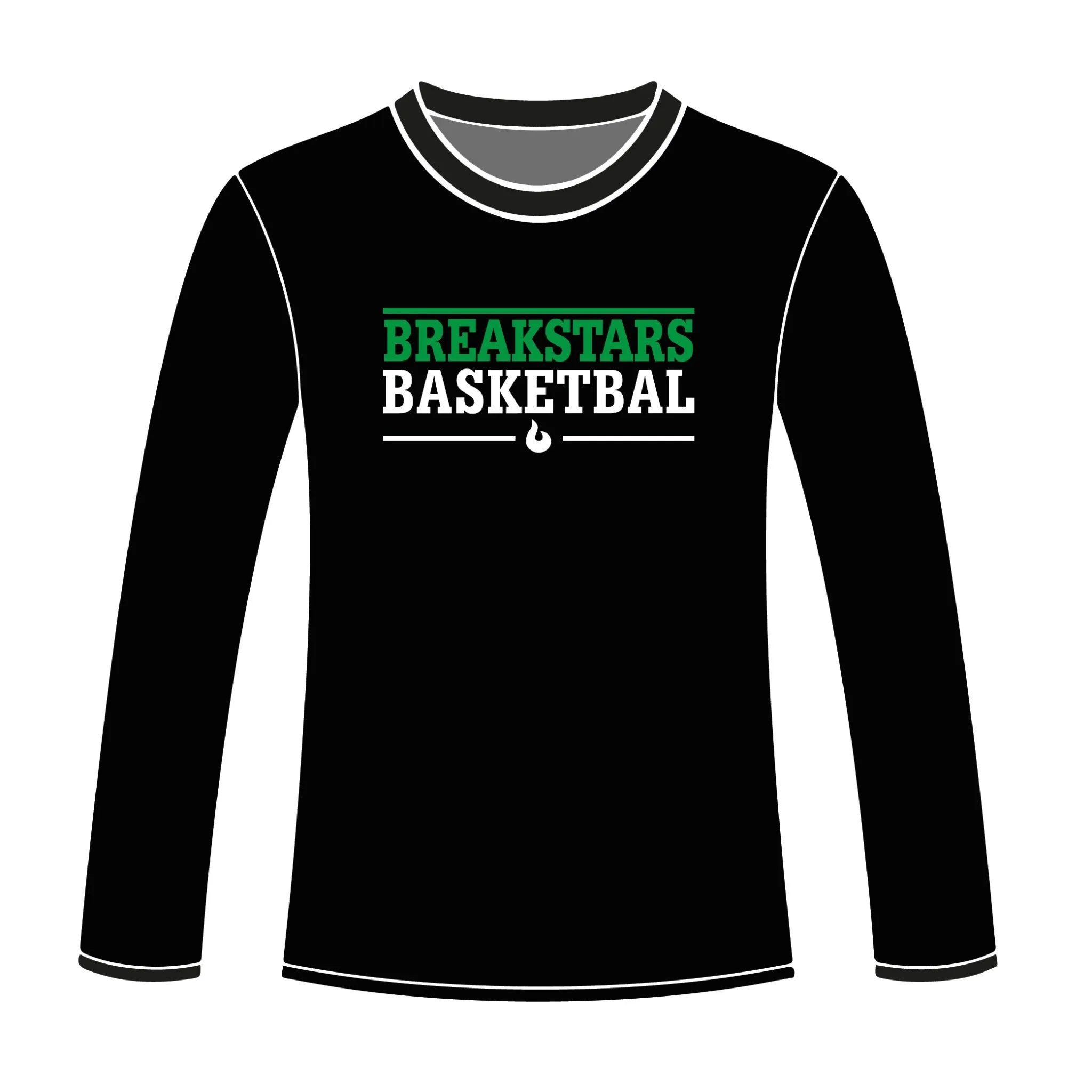 Breakstars Baarn Longsleeve Zwart sold by Burned Sports