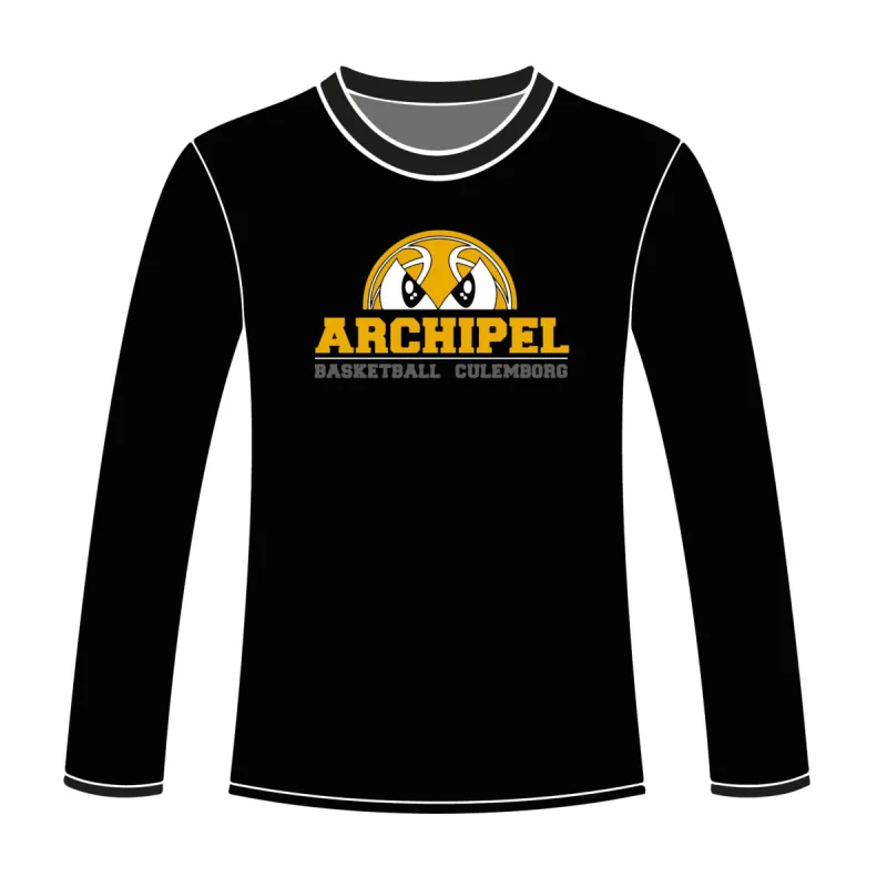 Archipel Culemborg Longsleeve Logo Zwart sold by Burned Sports