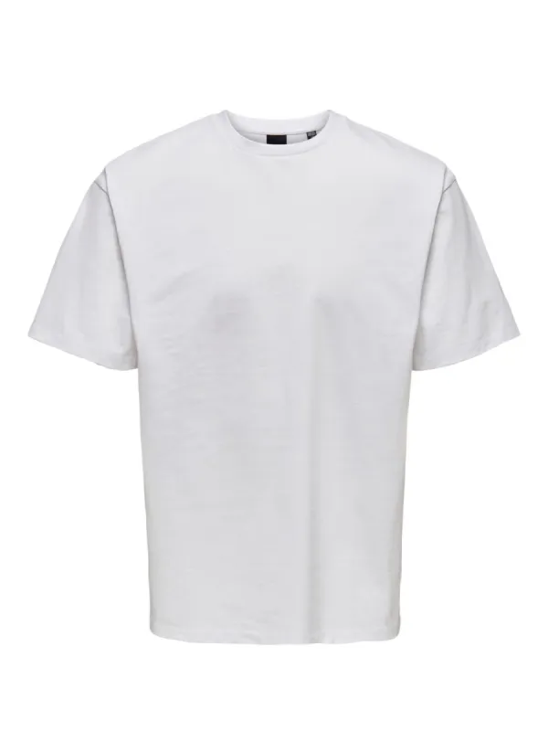 Only & Sons Fred Relaxed Fit T-shirt Wit made by Burned Sports