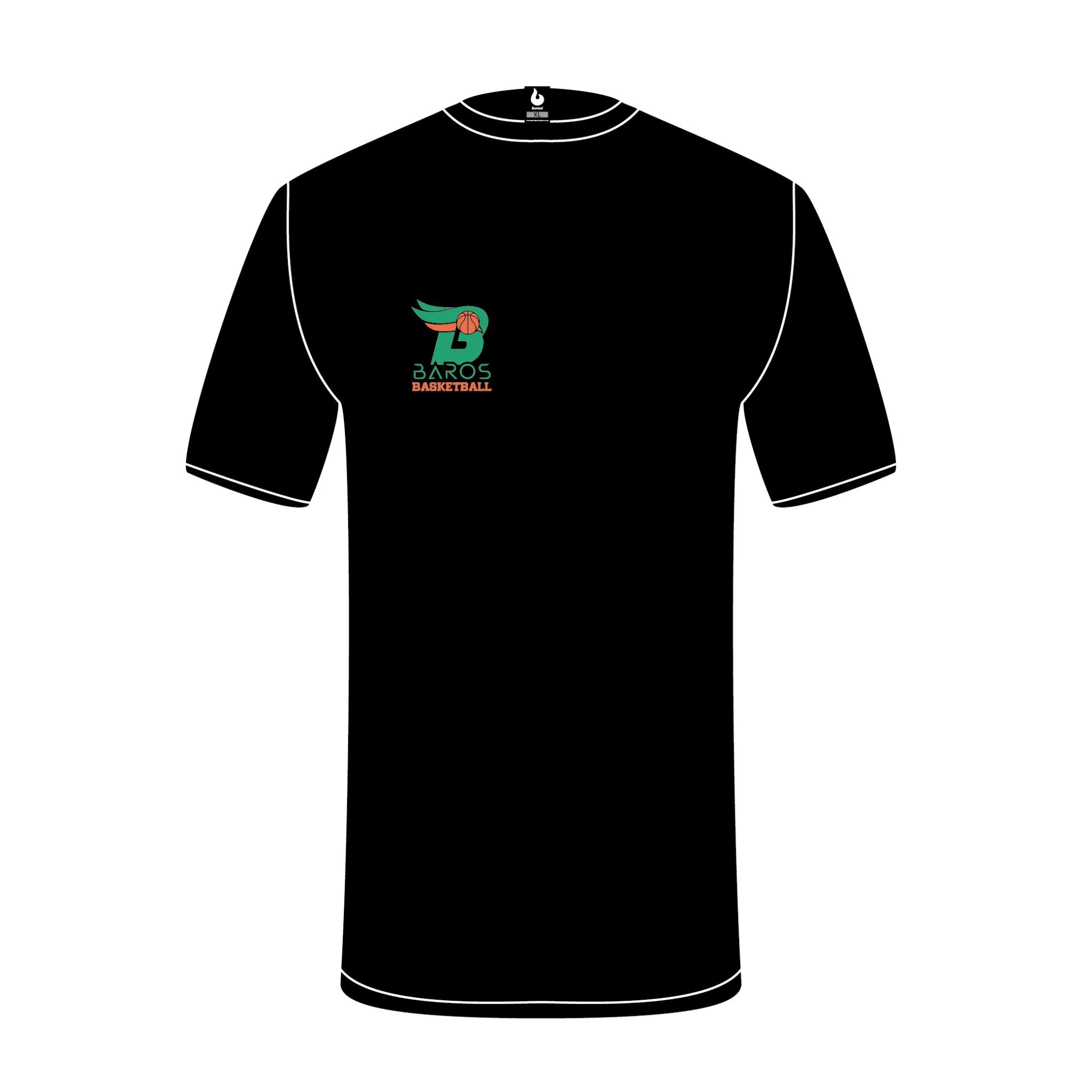 EBV Baros T-shirt Borduursel Zwart sold by Burned Sports