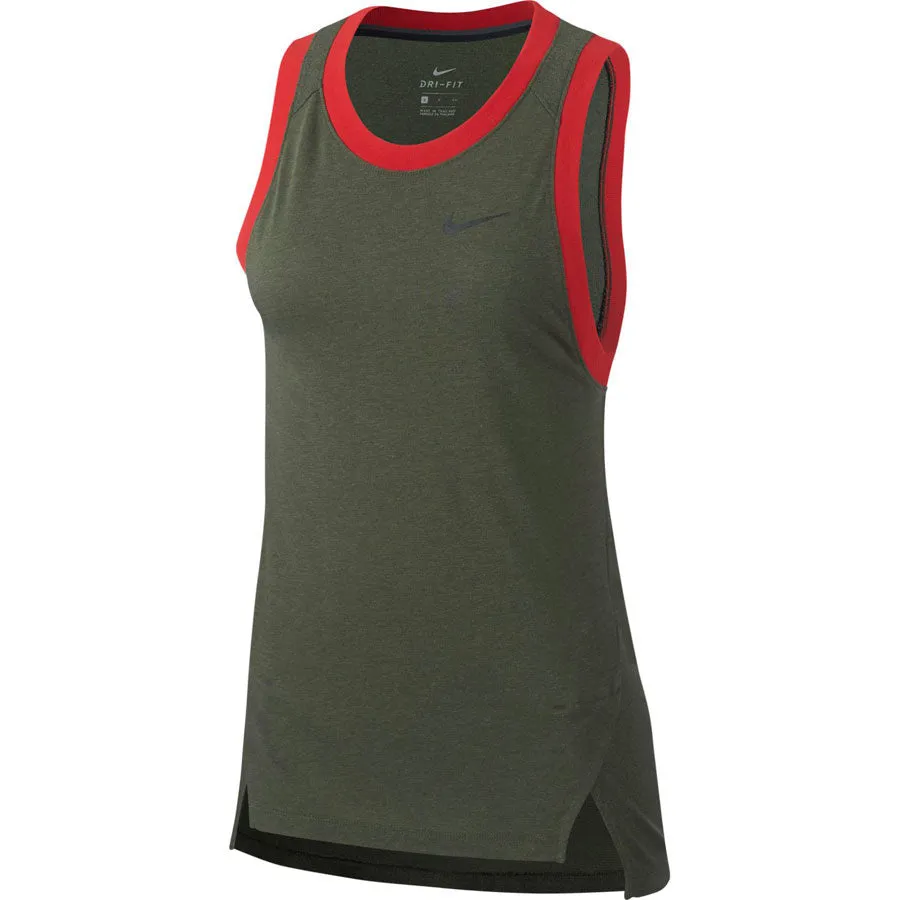 Nike Elite Dames Basketball Tank Top Khaki Dri-Fit sold by Burned Sports
