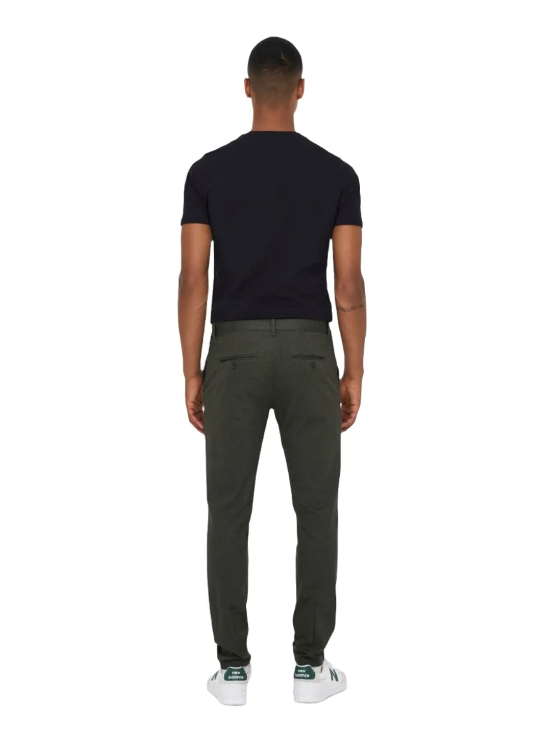 Only & Sons Mark Pantalon Herringbone Print Donkergrijs sold by Burned Sports product image thumbnail 3
