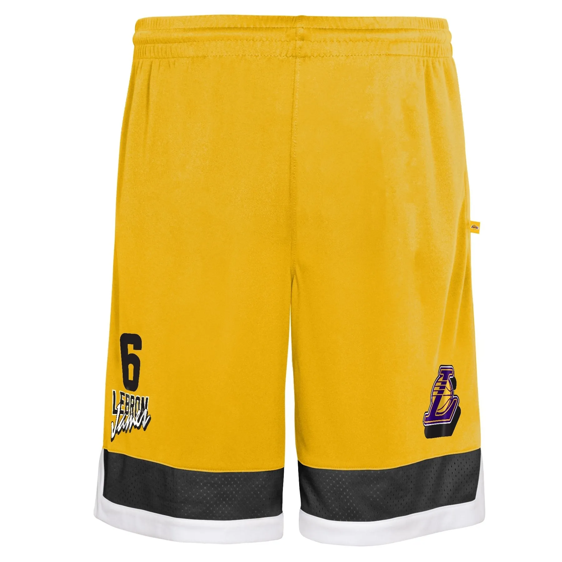 Los Angeles Lakers Lebron James Short Geel sold by Burned Sports