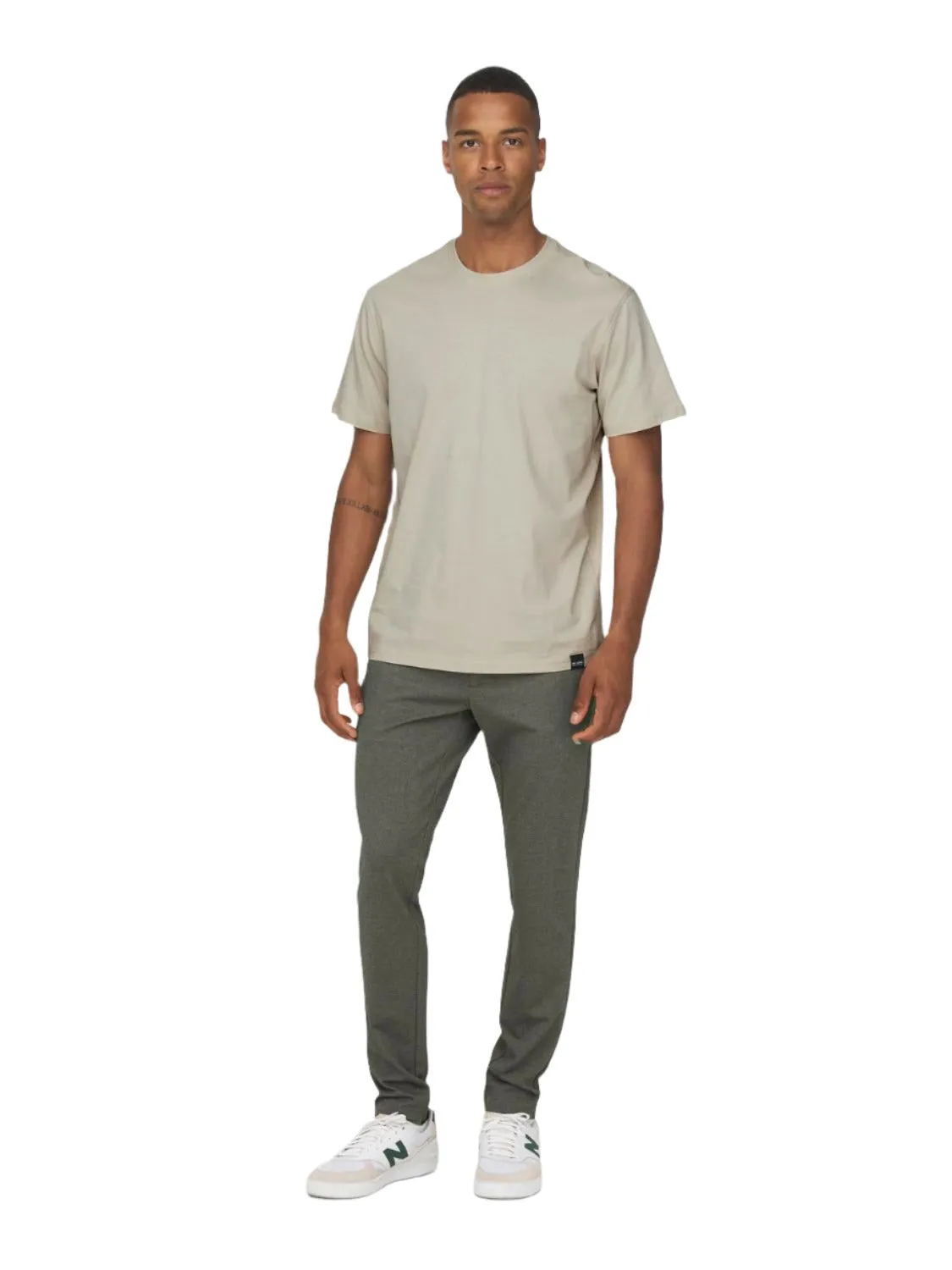 Only & Son Mark Pantalon Herringbone Print Groen sold by Burned Sports product image thumbnail 2