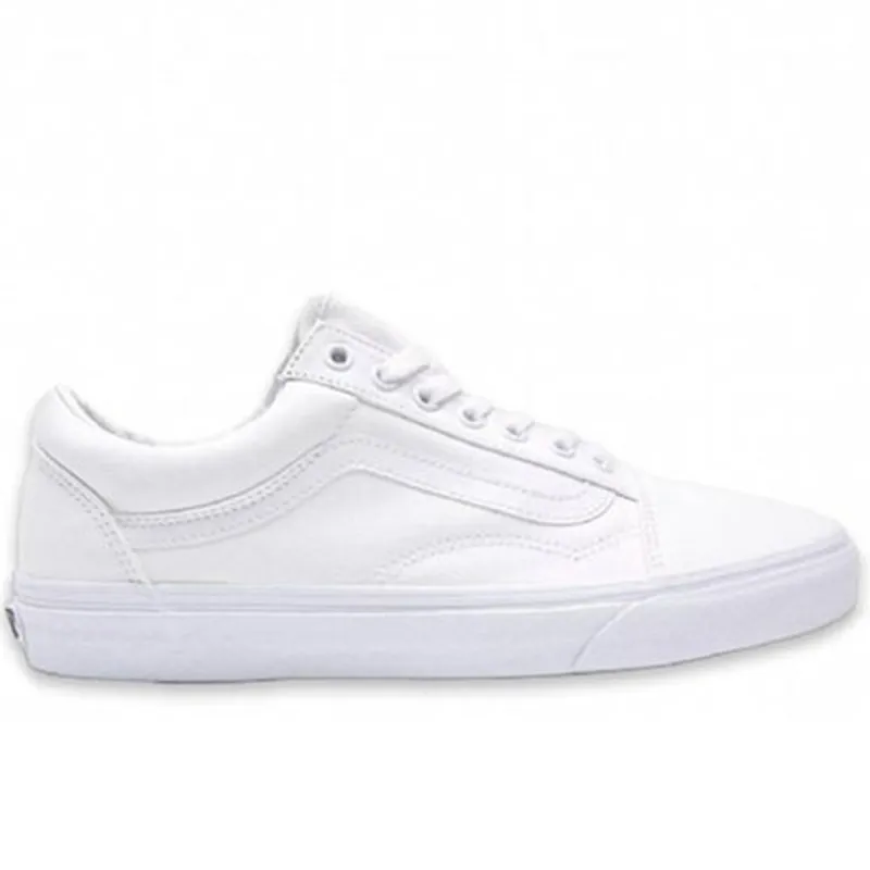 Old Skool True White sold by Burned Sports