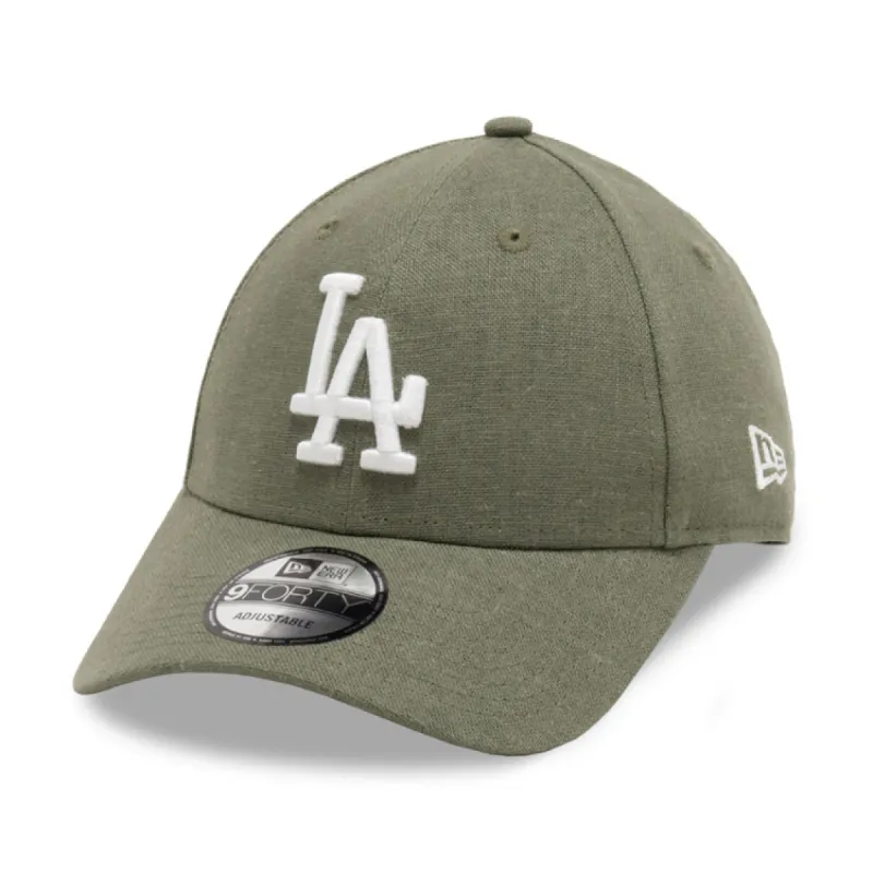 Los Angeles Dodgers Linnen 9Forty Cap Groen sold by Burned Sports