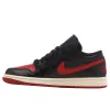 Air Jordan 1 Low Black Gym Red sold by Burned Sports