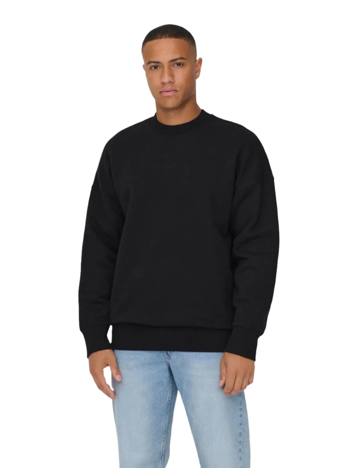 Dan Life Crew Relaxed Trui Zwart sold by Burned Sports