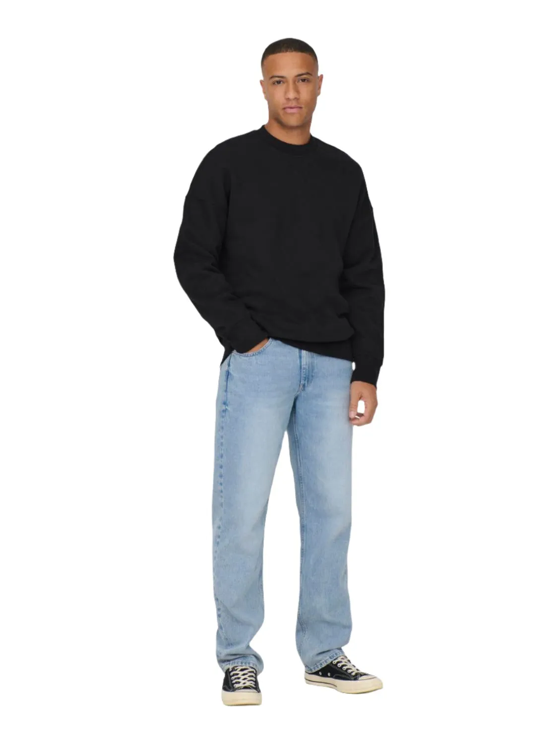 Dan Life Crew Relaxed Trui Zwart sold by Burned Sports product image thumbnail 2