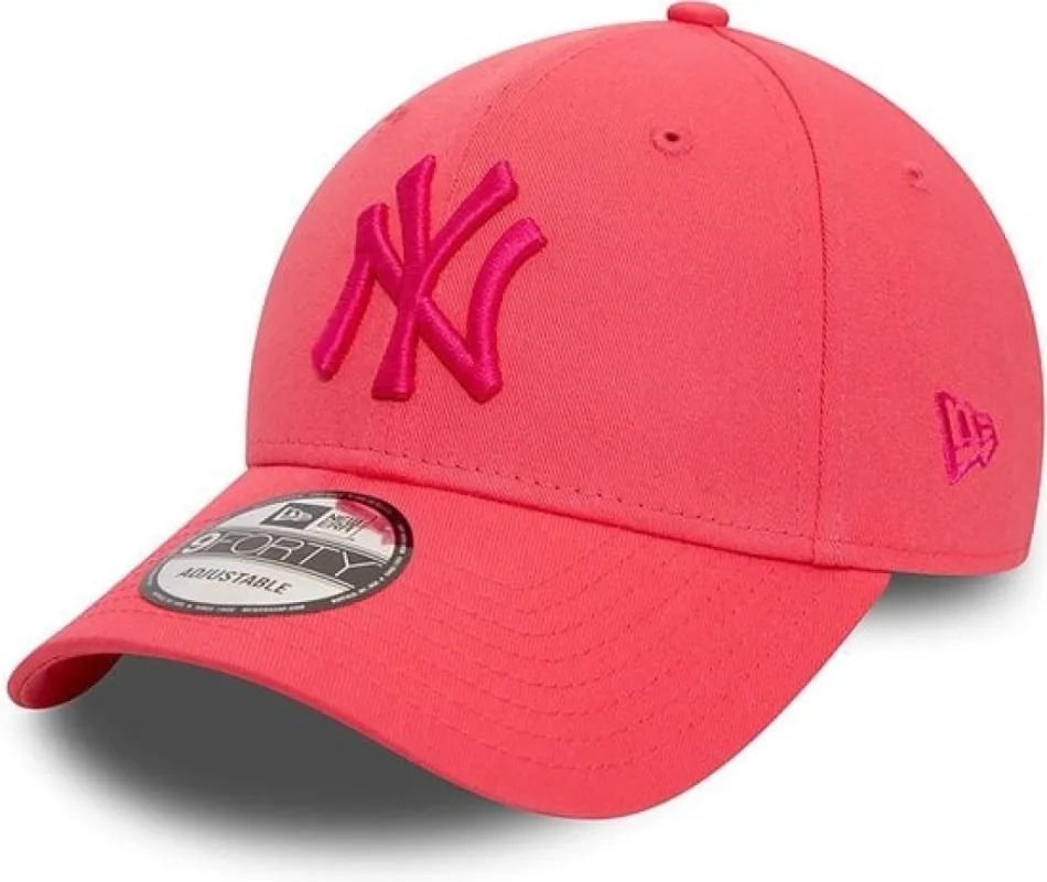 New York Yankees League Essential 9Forty Adjustable Cap Neon Pink sold by Burned Sports