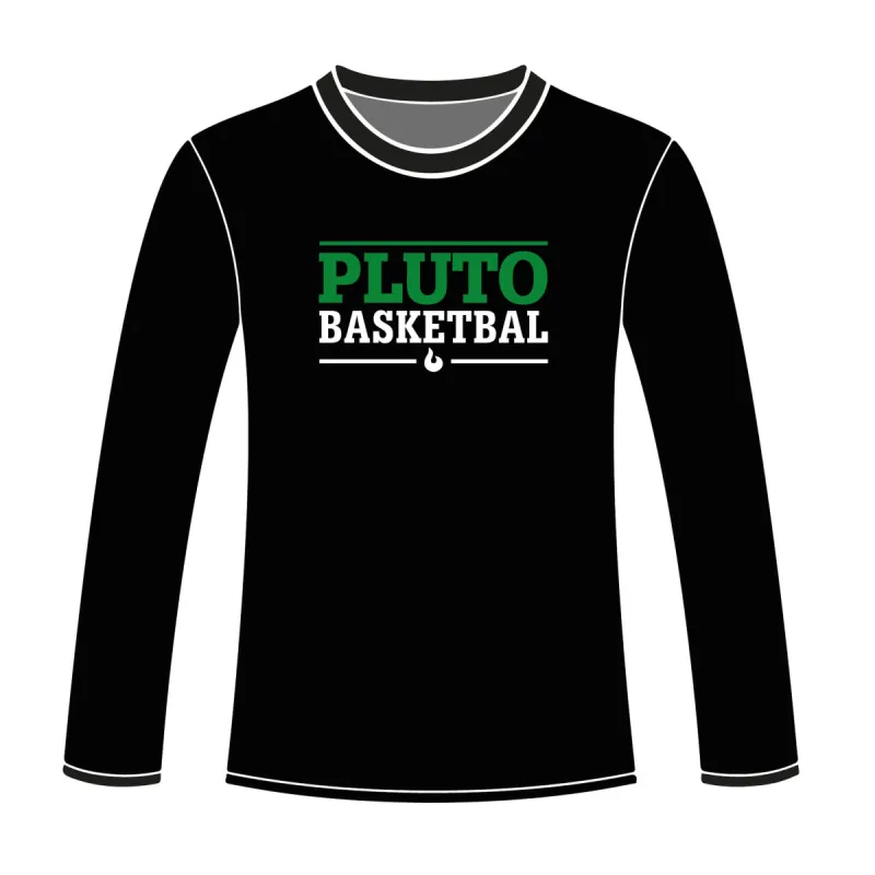 Pluto Wageningen Longsleeve Shootingshirt Tekst Zwart sold by Burned Sports