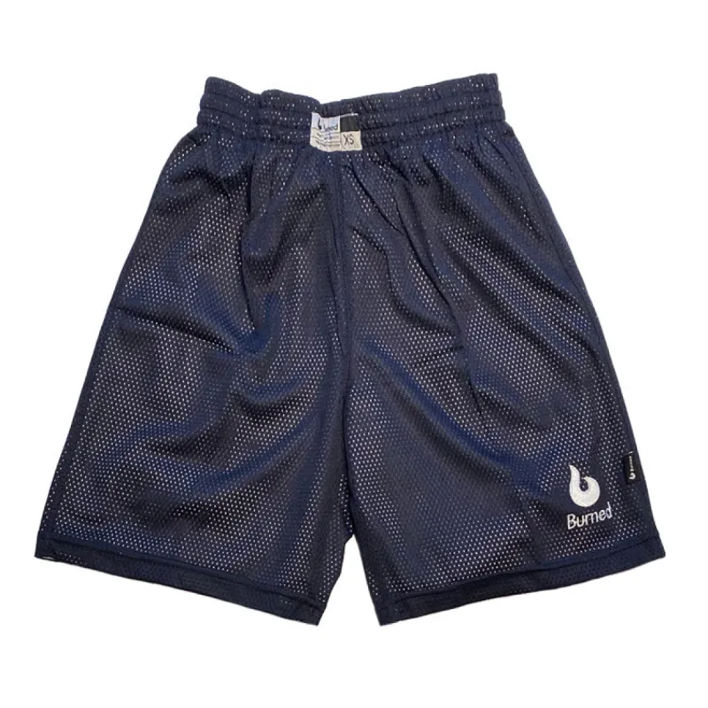 Big Hole Mesh Short Dubbelzijdig Donkerblauw Wit sold by Burned Sports