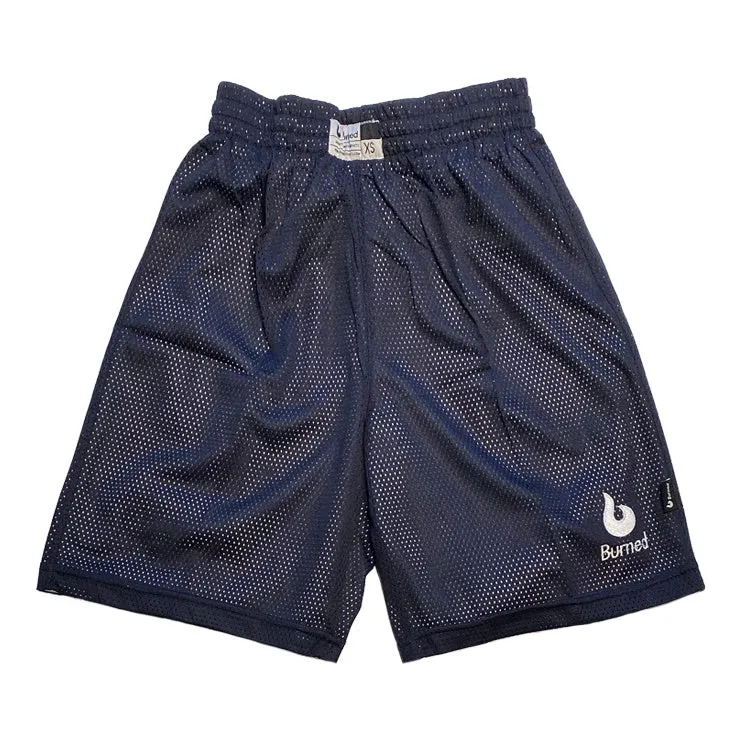 Big Hole Mesh Short Dubbelzijdig Donkerblauw Wit sold by Burned Sports