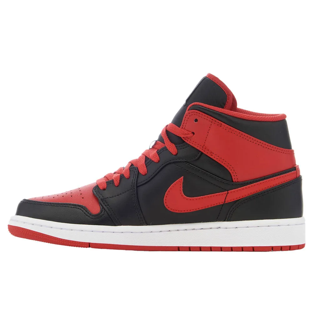 Air Jordan 1 Mid Black Fire Red sold by Burned Sports product image thumbnail 2