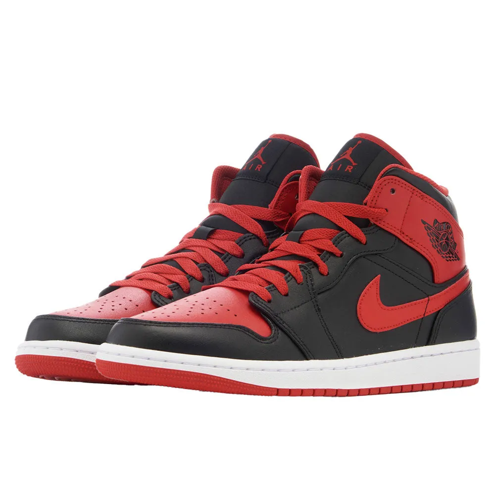 Air Jordan 1 Mid Black Fire Red sold by Burned Sports product image thumbnail 3