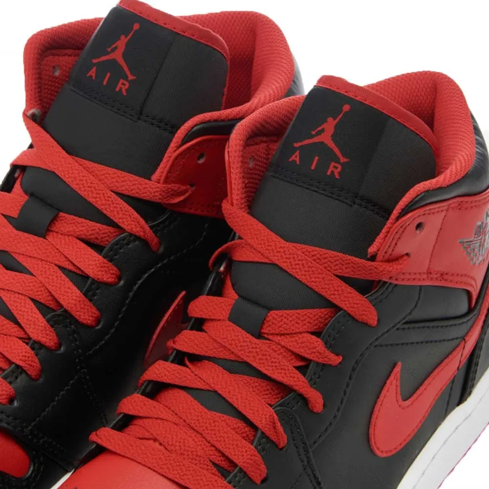Air Jordan 1 Mid Black Fire Red sold by Burned Sports product image thumbnail 4