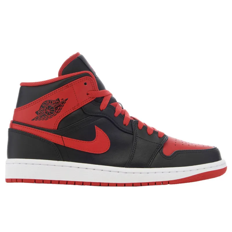 Air Jordan 1 Mid Black Fire Red sold by Burned Sports