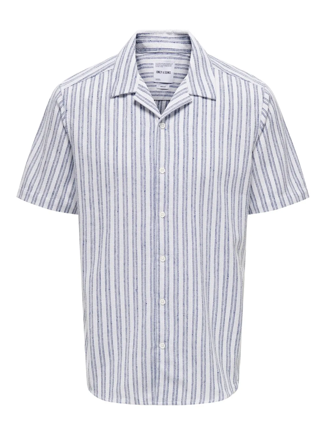 True SS Struc Stripe Shirt Blauw sold by Burned Sports