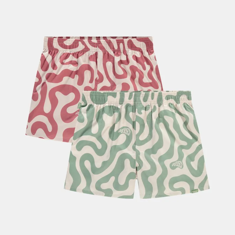 2 Pack Swirls Boxers sold by Burned Sports