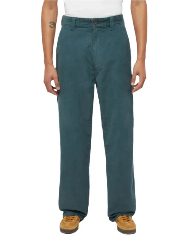 Dickies Corduroy Carpenter Lange Broek Groen sold by Burned Sports