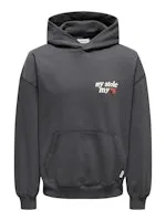 Only & Sons Raiden Relaxed Washed Hoodie Grijs sold by Burned Sports product image thumbnail 2