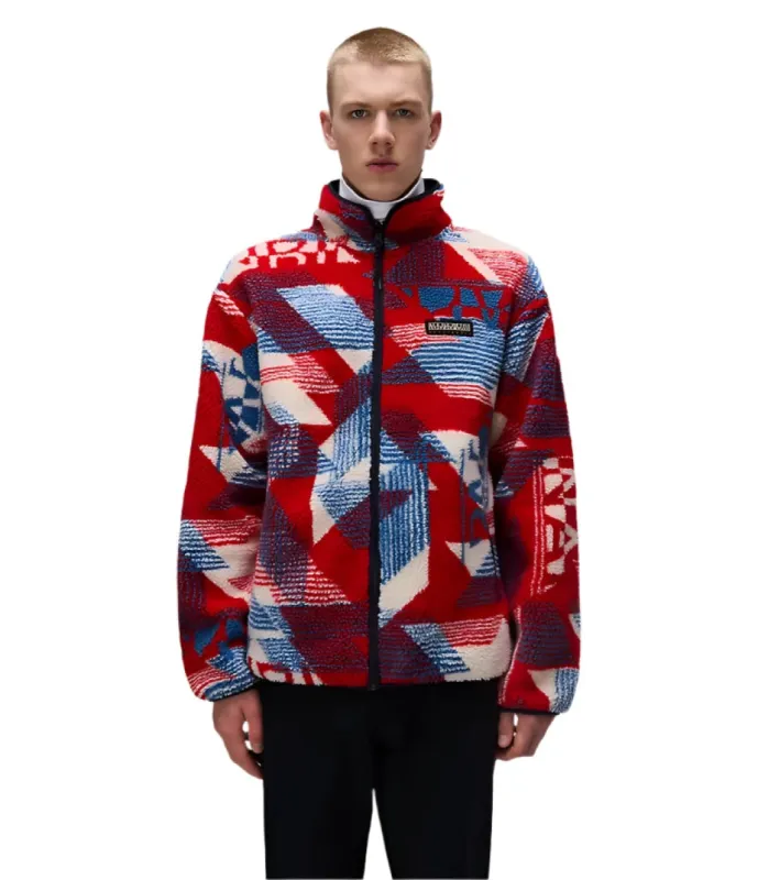 Napapijri Teddy Argient Jas Rood sold by Burned Sports