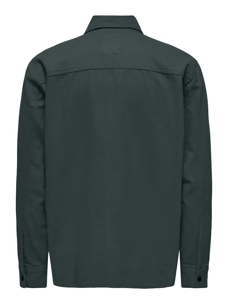 Team Heavy Zip Relax Overshirt Groen sold by Burned Sports product image thumbnail 2