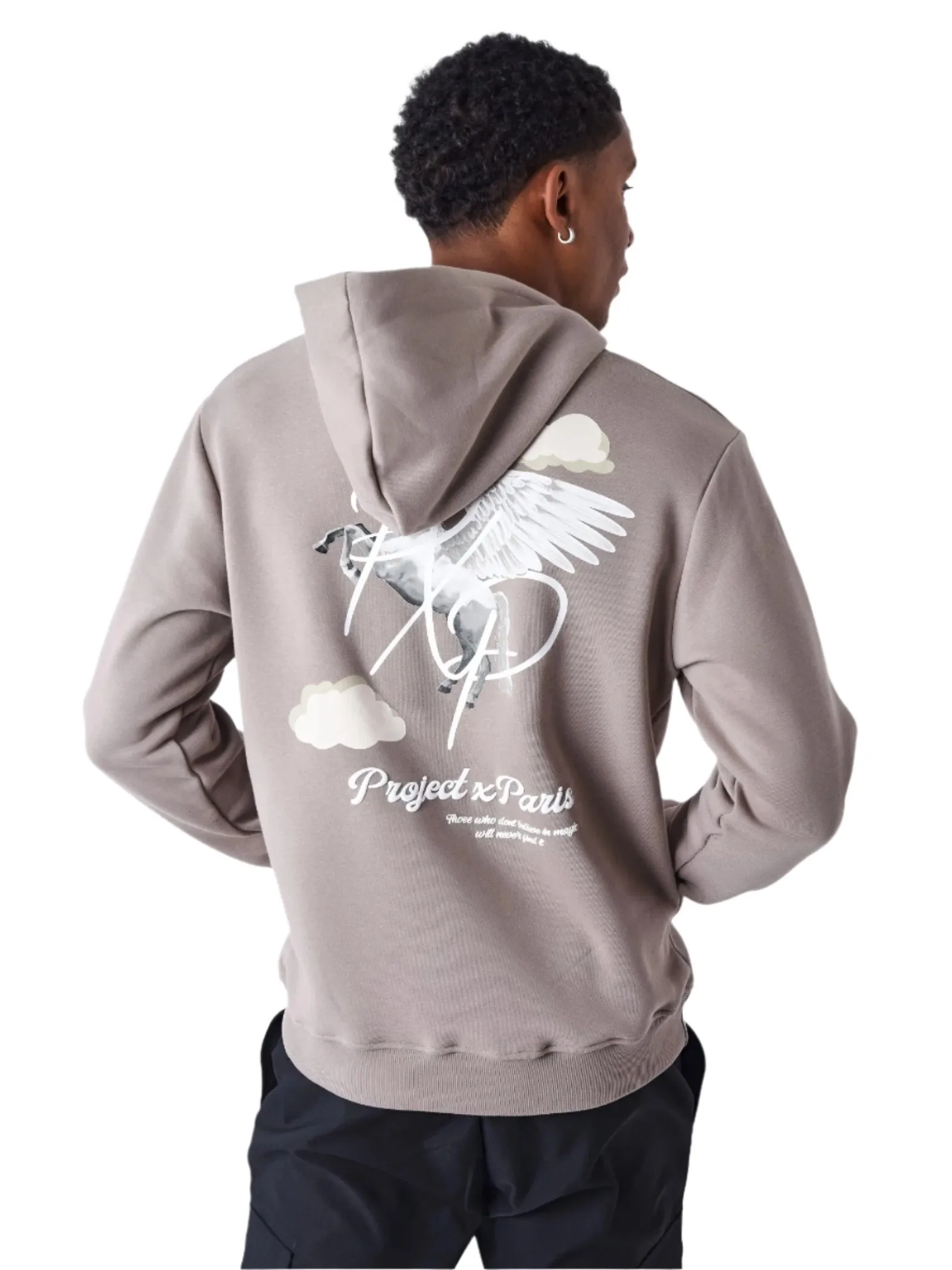 Project X Paris Pegasus Cloud Hoodie Taupe sold by Burned Sports product image thumbnail 2