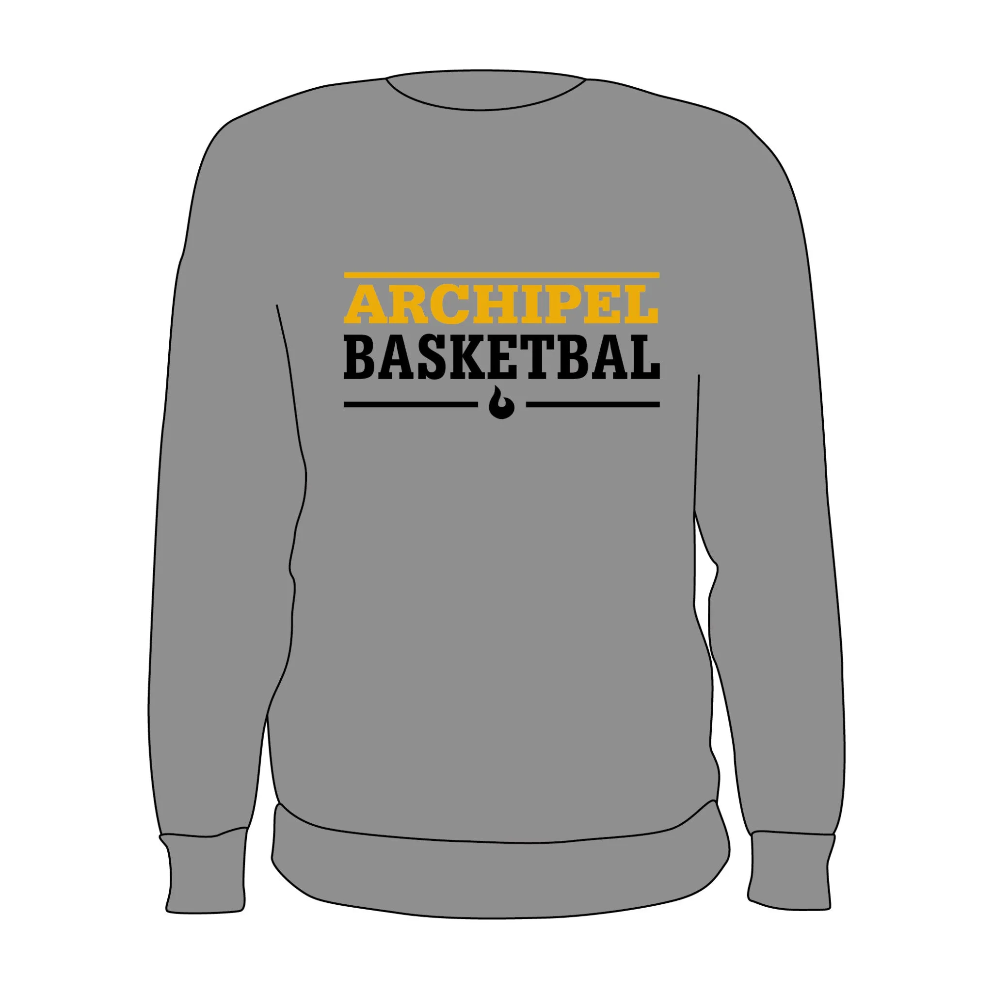 Archipel Culemborg Crewneck Tekst Grijs sold by Burned Sports