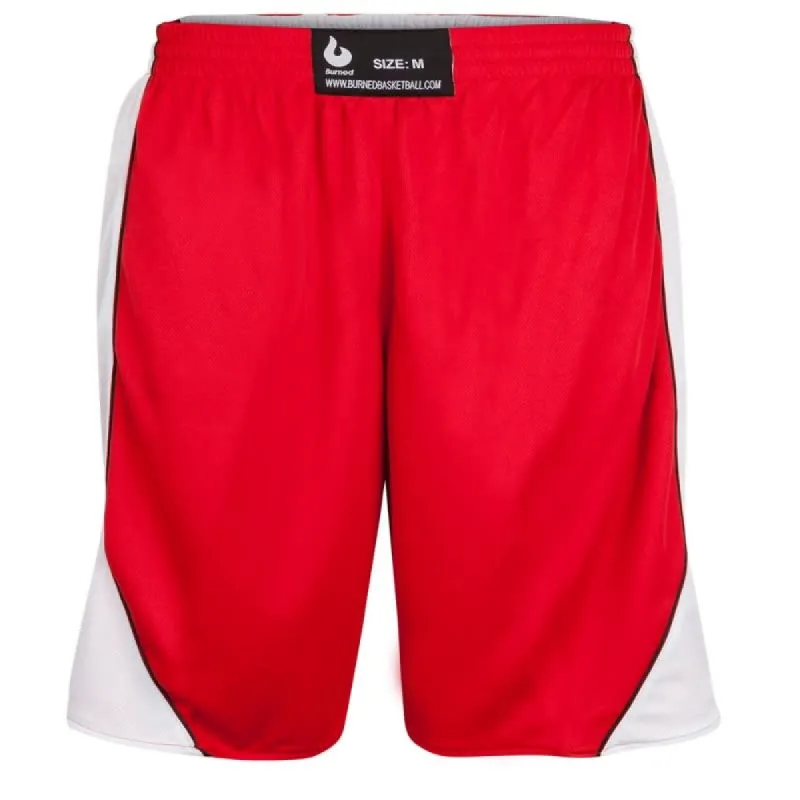 Burned Dubbelzijdig Short Rood Wit sold by Burned Sports
