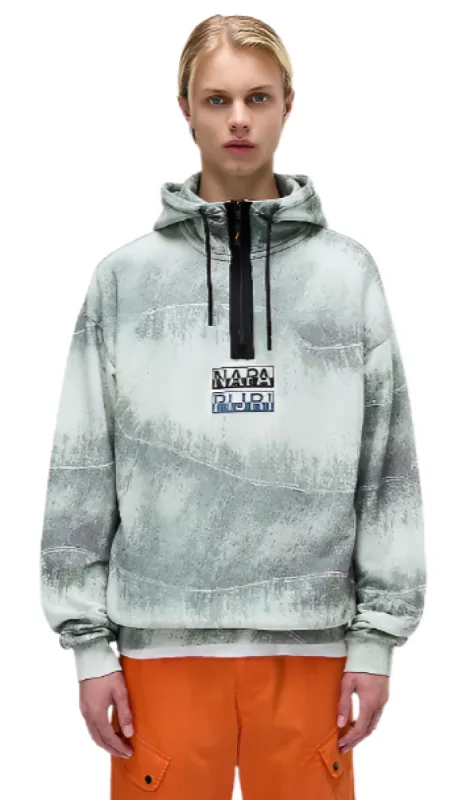 Napapijri Tora Half Zip Hoodie Groen sold by Burned Sports