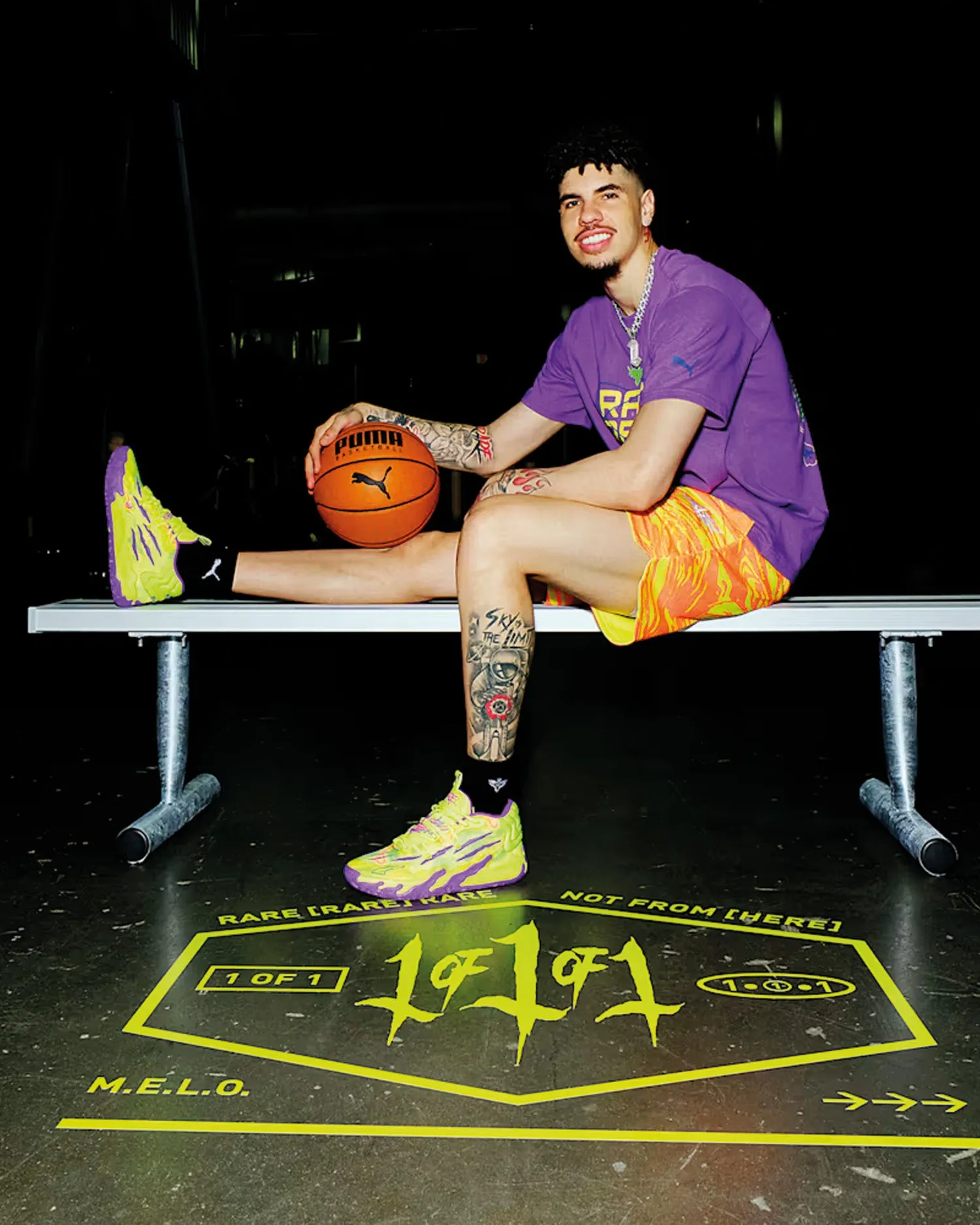 Puma MB.03 Spark Basketbalschoen Geel sold by Burned Sports product image thumbnail 2