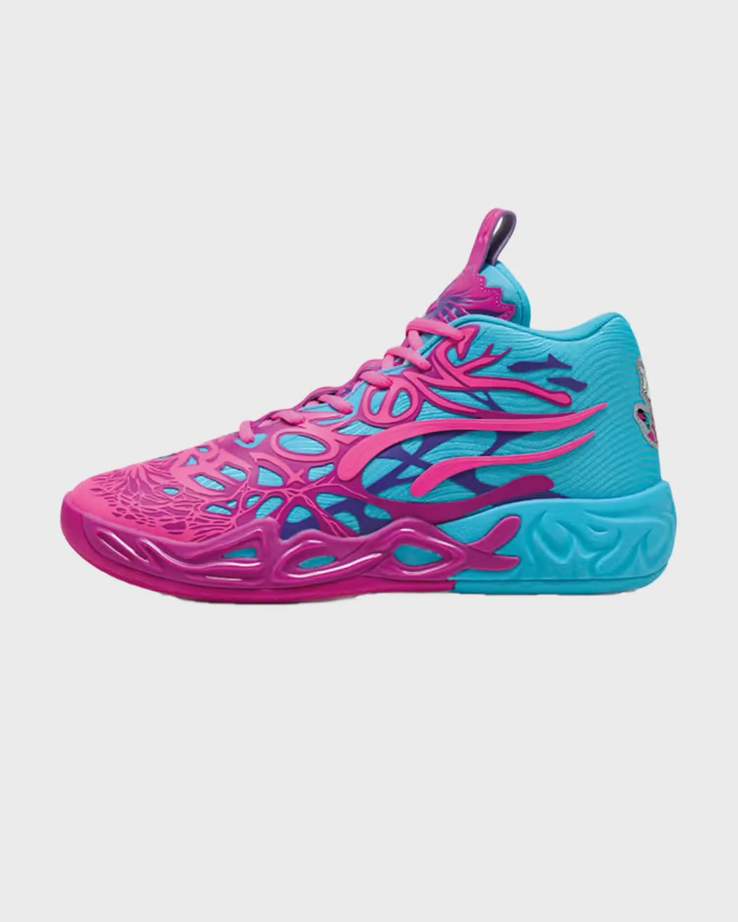 Puma MB.04 DIP Basketbalschoen Roze/Blauw JR sold by Burned Sports
