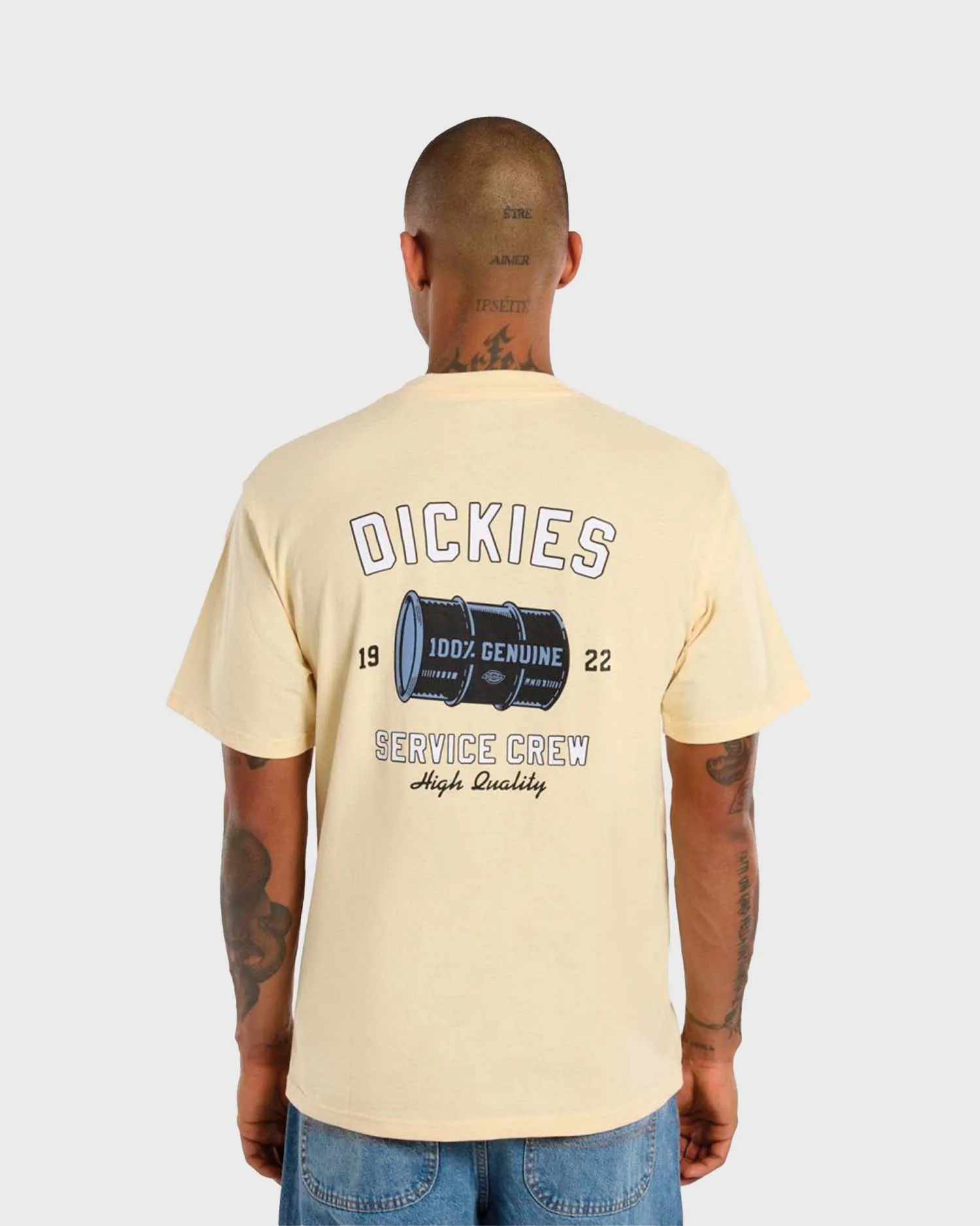 Dickies Service Crew T-shirt Geel sold by Burned Sports