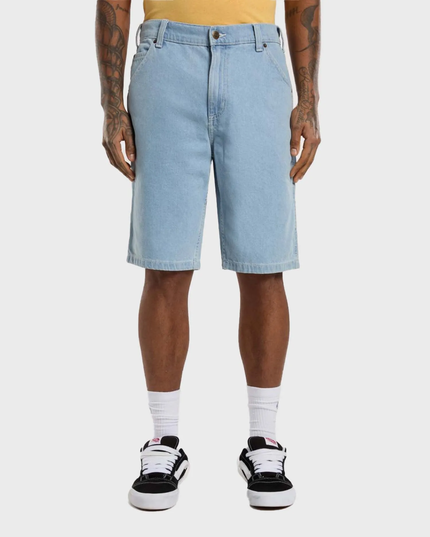 Dickies Garyville Denim Short Lichtblauw sold by Burned Sports