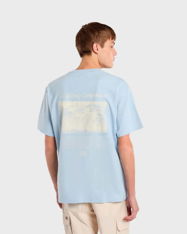 Dickies Companion Script T-shirt Lichtblauw sold by Burned Sports