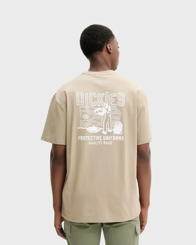 Dickies Bricklane T-shirt Beige sold by Burned Sports