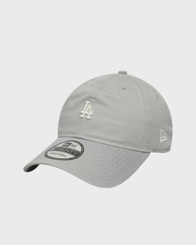 New Era LA Mini Logo 9Twenty Adjustable Cap Grijs sold by Burned Sports
