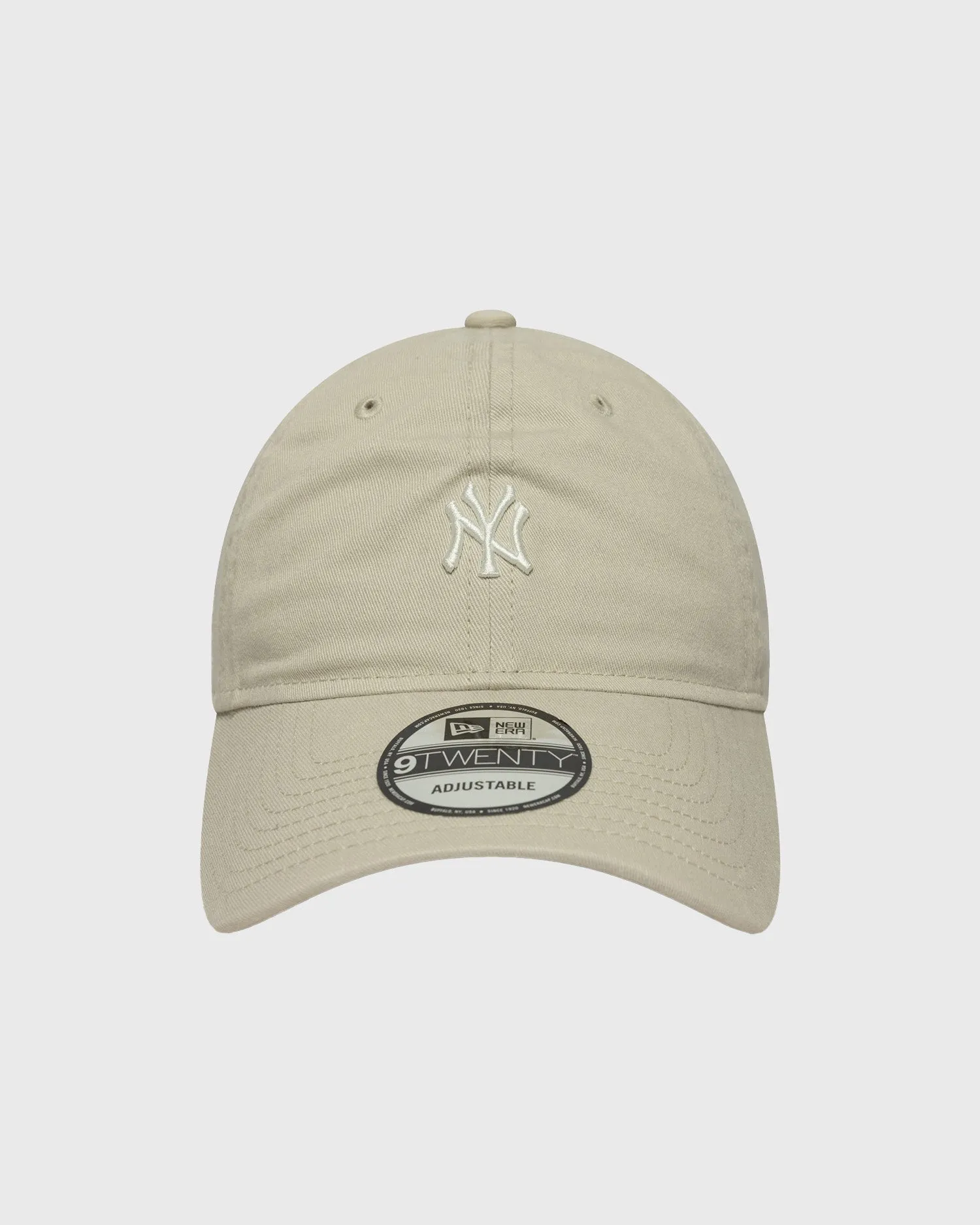 New Era New York Yankees Mini Logo 9Twenty Adjustable Cap Beige sold by Burned Sports product image thumbnail 3