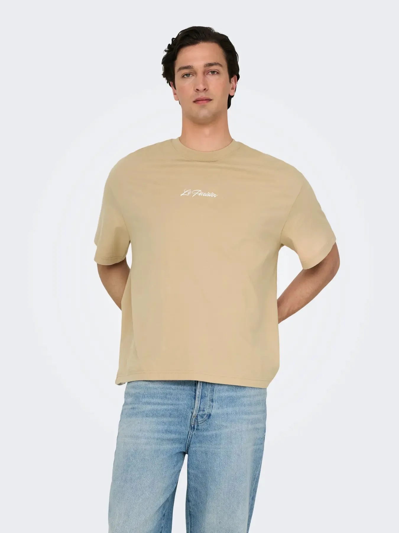 Only & Sons Louis T-shirt Beige sold by Burned Sports product image thumbnail 4