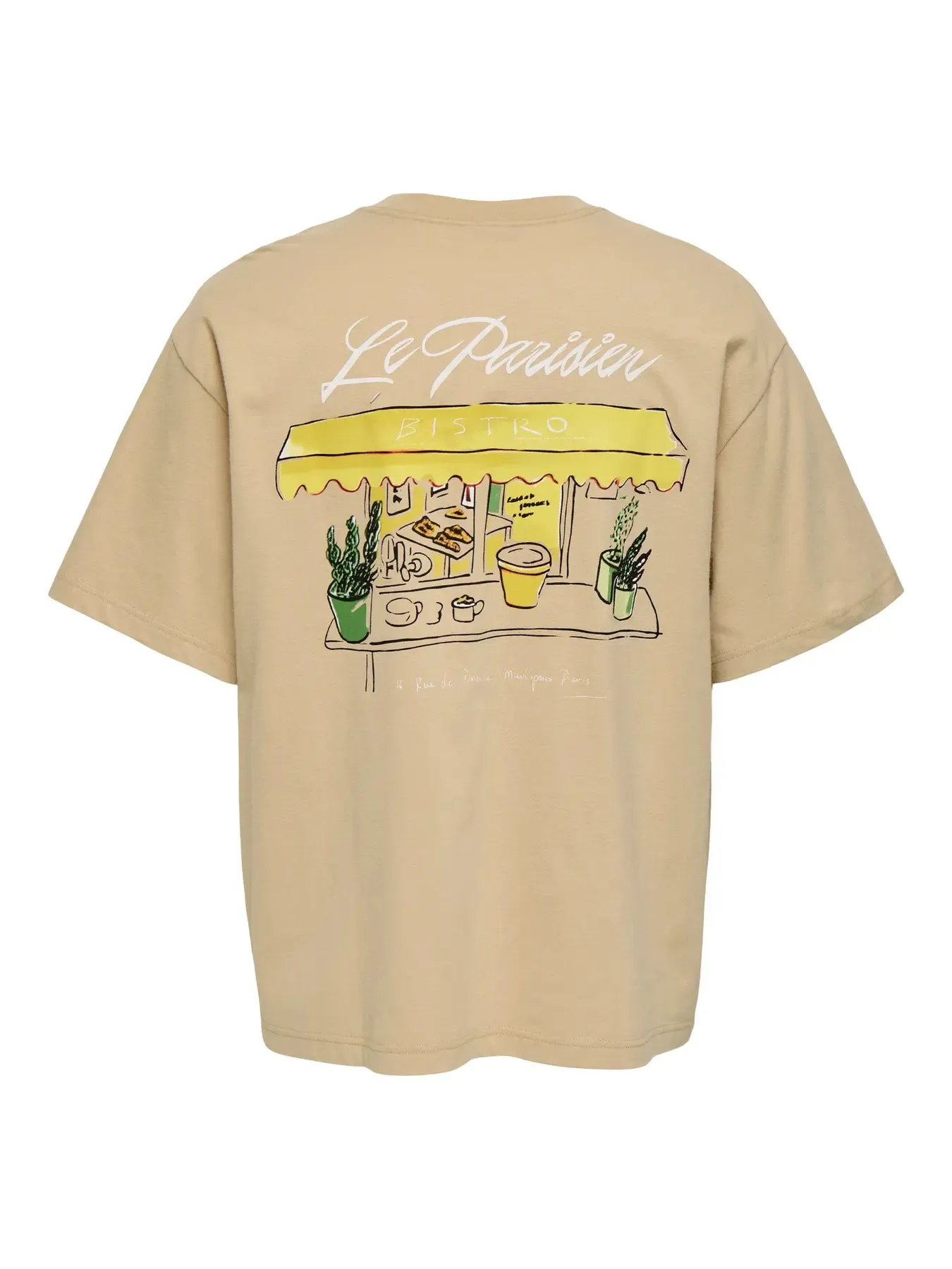 Only & Sons Louis T-shirt Beige sold by Burned Sports