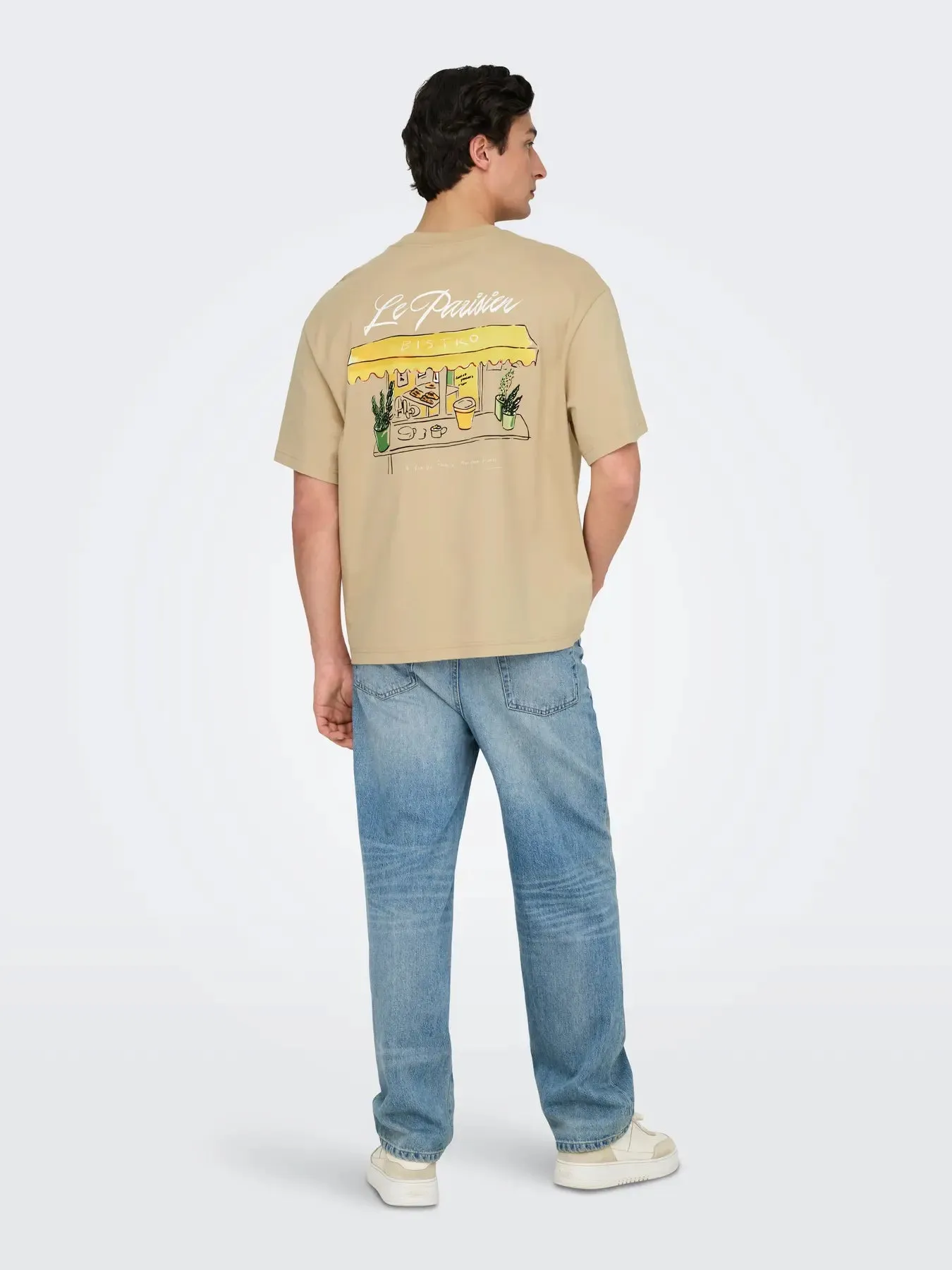 Only & Sons Louis T-shirt Beige sold by Burned Sports product image thumbnail 3