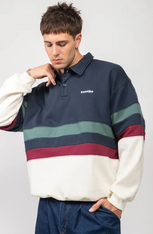 Kaotiko Sweater Polo Chang Donkerblauw sold by Burned Sports