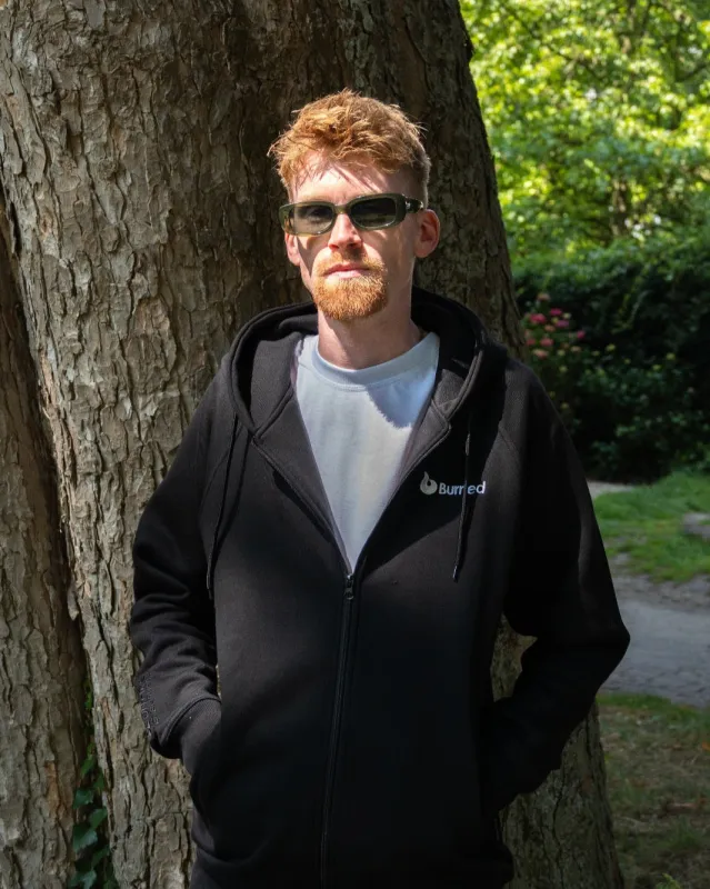 Burned Zip Hoodie Zwart sold by Burned Sports