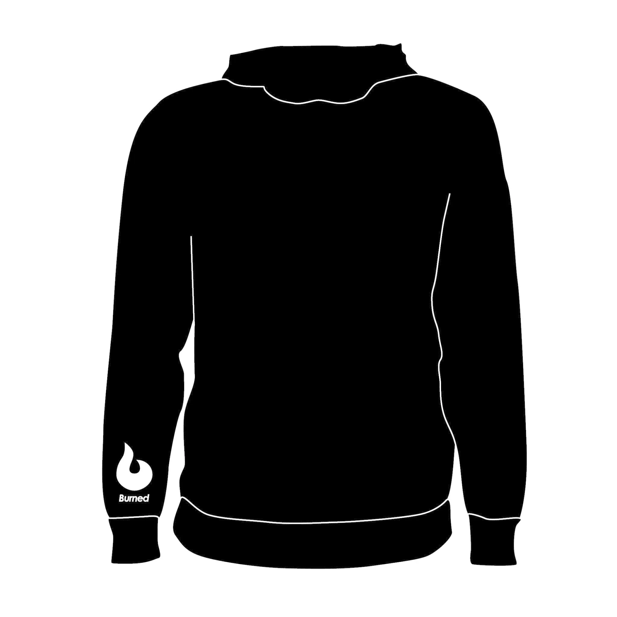 B.C. Agathos Hoodie Zwart Tekst sold by Burned Sports product image thumbnail 2