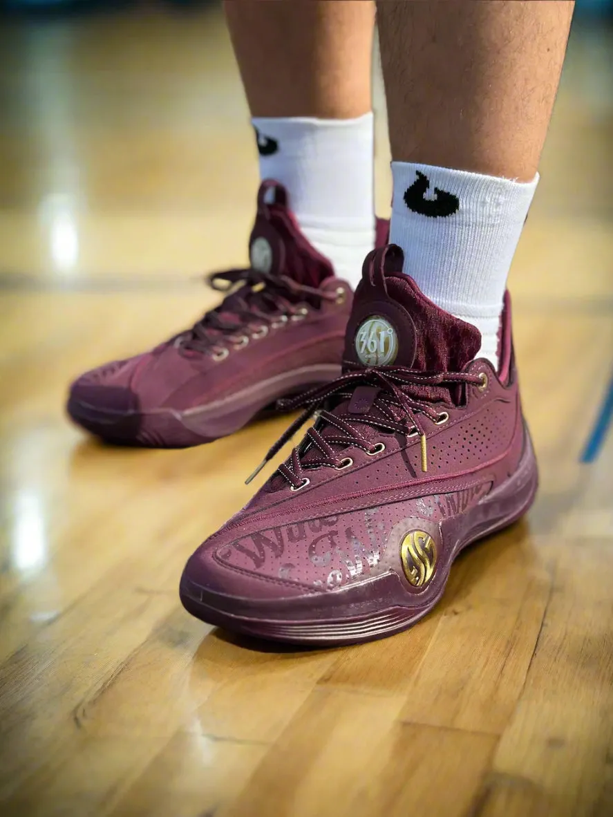 361 Degrees AG Zen VI Premium Basketbalschoen Wine sold by Burned Sports product image thumbnail 2
