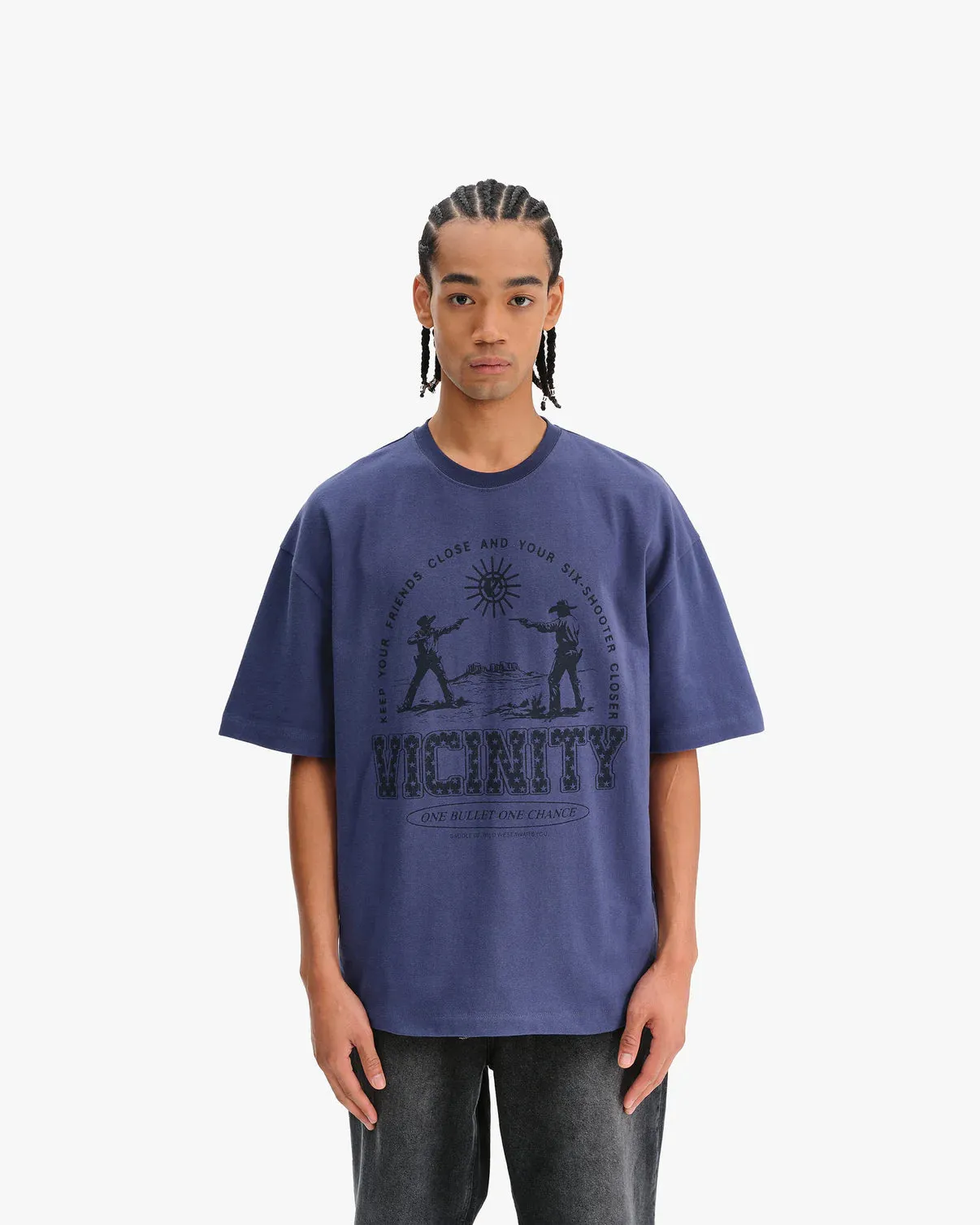 Vicinity Six Shooter Dual t-Shirt Navy sold by Burned Sports product image thumbnail 3