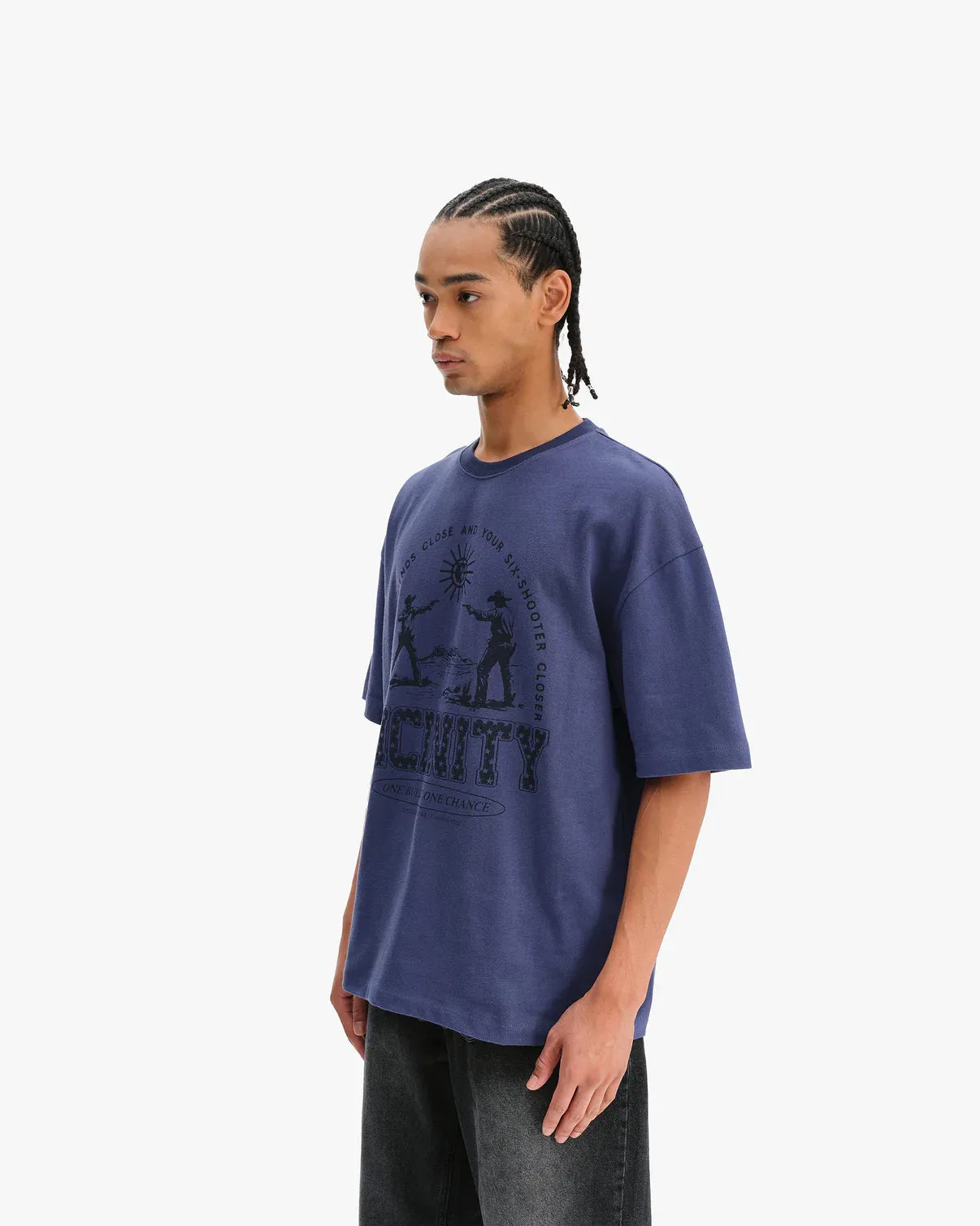 Vicinity Six Shooter Dual t-Shirt Navy sold by Burned Sports product image thumbnail 2