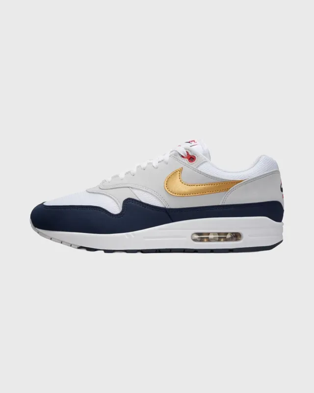 Nike Air Max 1 Sneaker Olympic Wit Blauw sold by Burned Sports